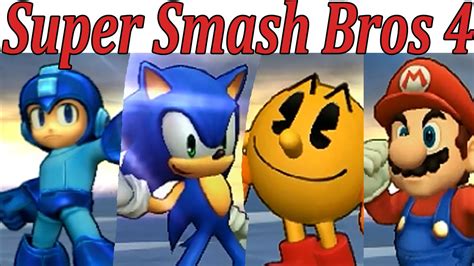 Mario Vs Sonic Vs Pac Man Vs Megaman Super Smash Bros
