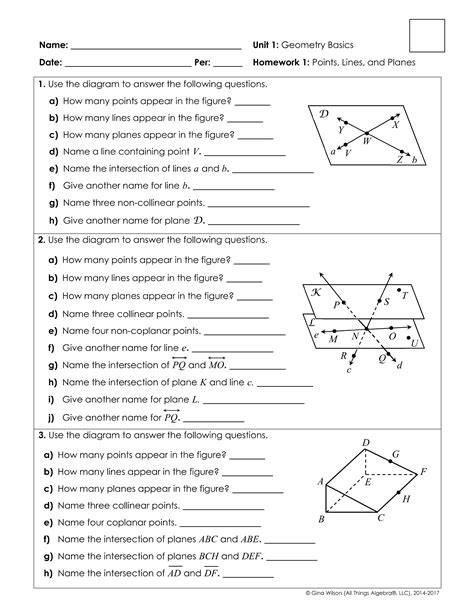 11 Naming Points Lines Planes And Angles Karlee Pins Library