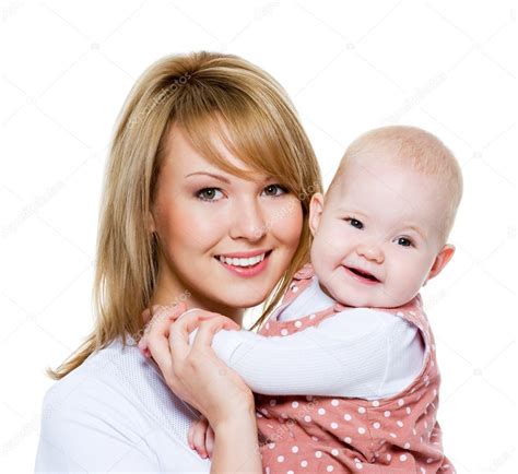 Beautiful Happy Mother With Baby — Stock Photo © Valuavitaly 4106497