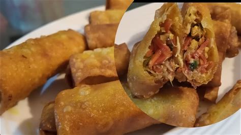 Chicken Chinese Roll Recipe Learn How To Fold Roll Youtube