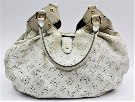 Louis Vuitton White Monogram Mahina L Bag For Sale At 1stdibs White