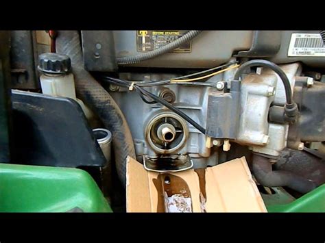 How To Garden Tractor Oil Change John Deere 345 Youtube