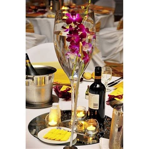 Tall Giant Wine Champagne Glass Vase Wedding Centerpiece 16 20 24 Inch Centerpieces