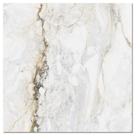 Calacatta Gold And White Marble Polished Porcelain Tile 600x600mm Cala