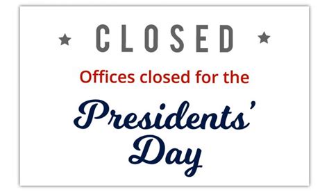 Notice Office Closure Presidents Day Pala Tribe