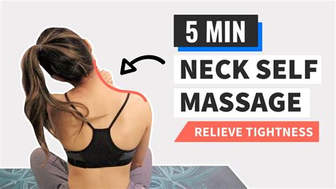 5 min neck self massage relieve tight shoulders and neck youtube