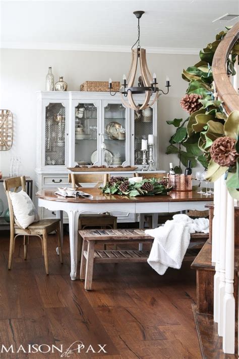 French Farmhouse Christmas Dining Room - Maison de Pax