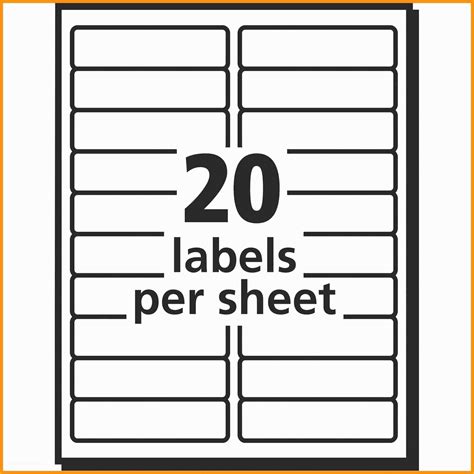 Free Template For Avery 5366 File Folder Labels Of Beautiful Avery File
