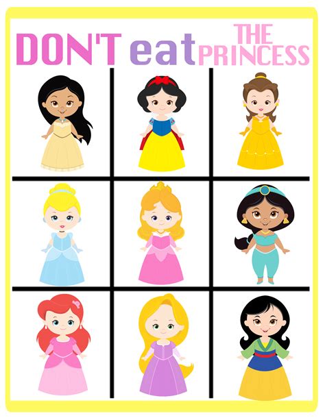 Supreme Disney Princess Matching Game Printable Preschool Smell Worksheet