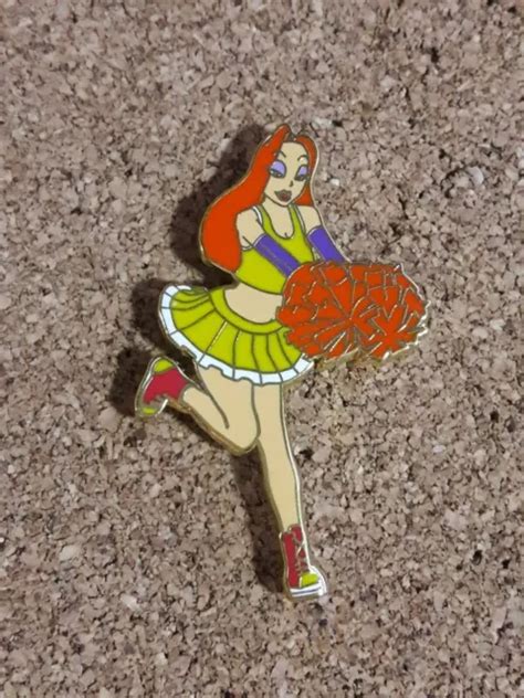 Disney Fantasy Wfrr Cheerleader V Jessica Rabbit Enamel Pin Yellow Orange Picclick