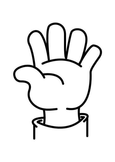 coloring page hand  printable coloring pages img