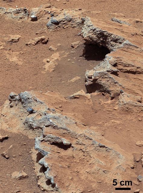 Remnants Of Ancient Streambed On Mars White Balanced View Nasa Mars