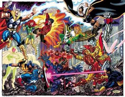 X Men Vs Avengers John Byrne Tom Smith In Brian Cs Original Art