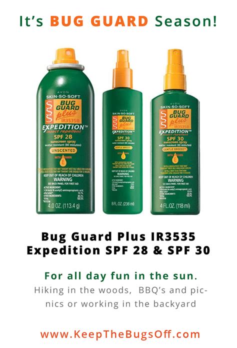 Choosing Your Avon Bug Guard Is Easy Use Skin So Soft Bug Guard Plus