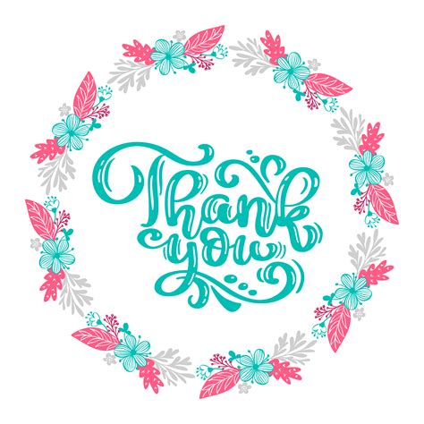 Say thank you with our custom card design with flower background to loved once, you can also add your good name, favorite message, quotes and i am really glad you enjoyed the party / performance. Thank you Hand drawn text with wreath of flowers. Trendy ...
