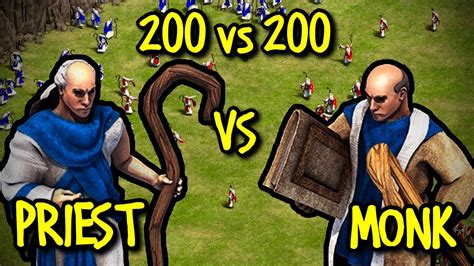 200 Priests Vs 200 Monks Aoe Ii Definitive Edition Youtube