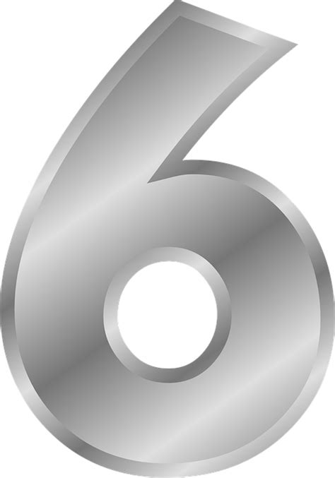 Number Six 6 · Free Vector Graphic On Pixabay