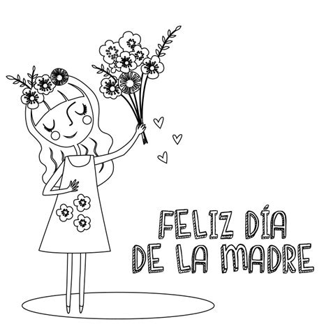 7 Dibujos Del Día De La Madre Para Colorear Y Felicitar A Mamá Pequeocio