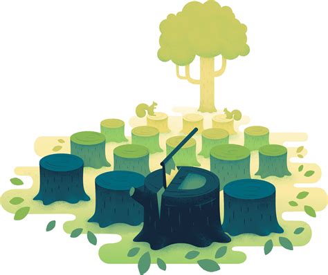 Deforestation Illustration Png Download Original Size Png Image