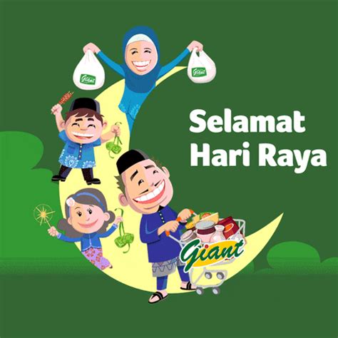 Suasana di hari raya is a malay album released on mar 2005. Paling Hits 30 Gambar Kartun Selamat Hari Raya Aidilfitri ...