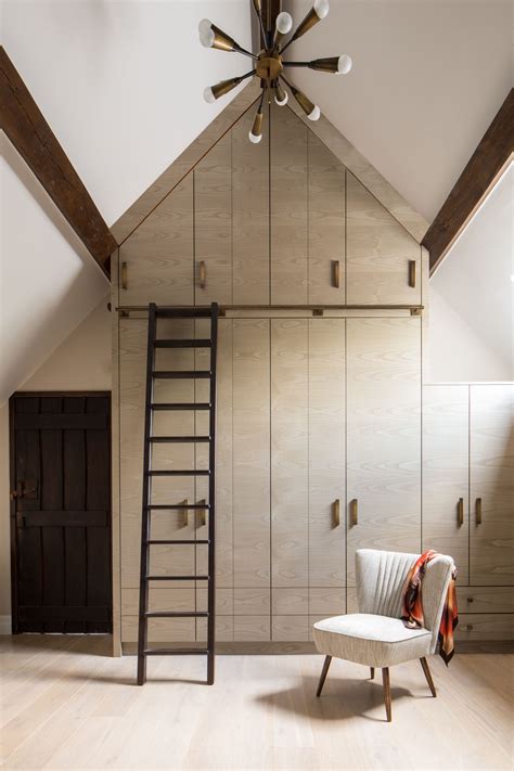 Find ideas and inspiration for high ceiling storage & closet to add to your own home. The joinery is constructed of ash veneer with drawer ...