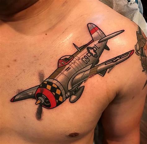 Pin By Bladimir Dos Santos On Tattoo Airplane Tattoos Traditonal