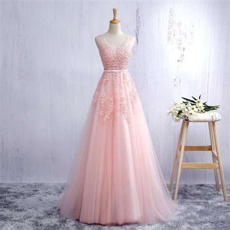lace appliqued blush pink prom dresses long blush pink bridesmaid dresses apd2443 on storenvy