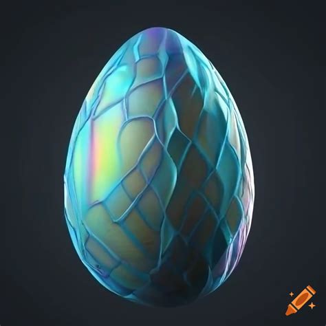 Cgi Image Of An Iridescent Dragon Egg On Craiyon