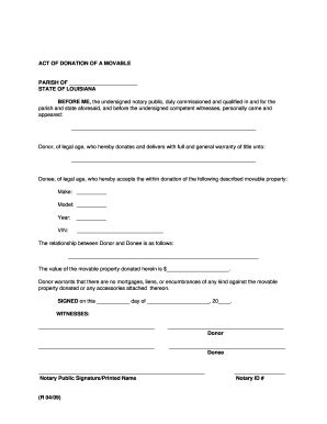 Very pleased with the ease of this deed form. Editable louisiana notarial act of correction - Fill Out ...
