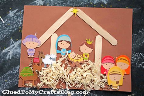 Mixed Media Nativity Scene Craft For Kids