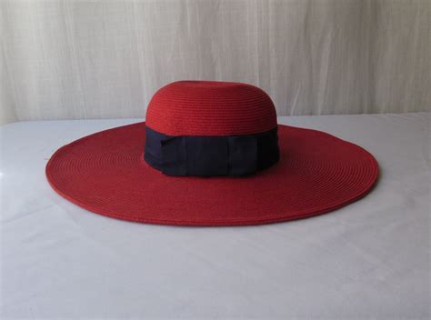 Red Floppy Hat San Deigo Hat Company Womans Summer Beach Hat Etsy