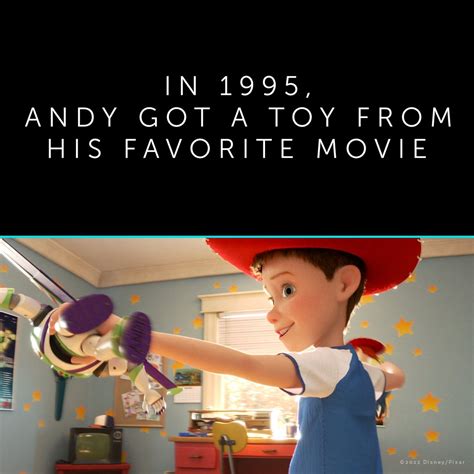 Toy Story On Twitter In 1995 Andy Got A Toy From His Favorite Movie
