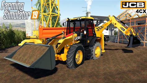 Farming Simulator 19 Jcb 4cx Eco Backhoe Loader Digging Dirt At A