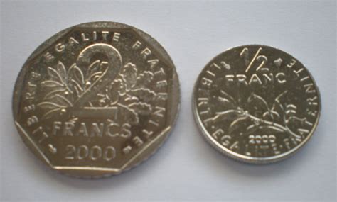 Pièces 2 Francs et 1/2 Franc, 2000 Semeuse  VILLERS COLLECTIONS