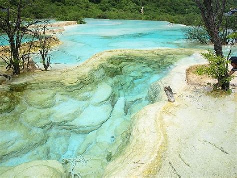 Hidden Colorful Pools In Huanglong Scenic Valley China Tourism On