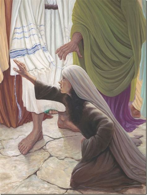 Picture Of Woman Touching Jesus Garment OFFICIAL INDUSTRIAL A