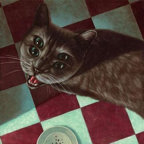 No images that are clearly digitally altered. Subtly Eerie Cat Illustrations (With images) | Cats ...