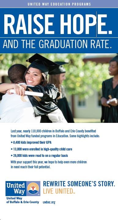2011 United Way Of Buffalo And Erie County Education Platform Print Ad