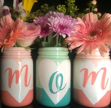 Mothers Day Mason Jar Vases As You Wish Pottery