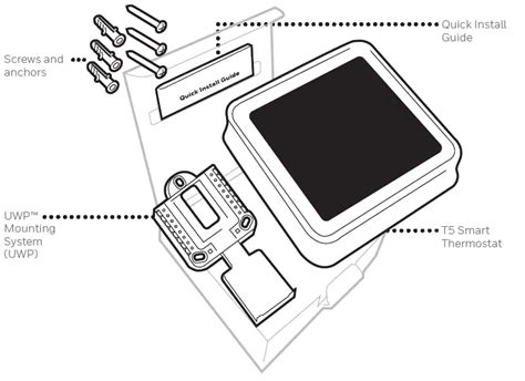 Honeywell Rcht8610wf T5 Smart Thermostat Installation Guide