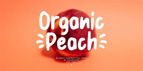 Organic Peach Fonts From Prioritype Ltpas
