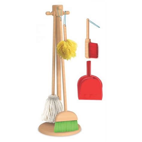 Melissa And Doug Cleaning Kit With Stand Knock On Wood Toys