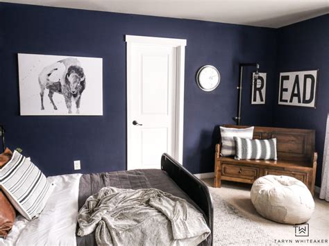 Boys bedroom paint colors gallery. Navy Blue Boys Bedroom - Taryn Whiteaker