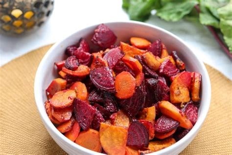 Roasted Beets And Sweet Potatoes With Orange And Ginger Monica Nedeff