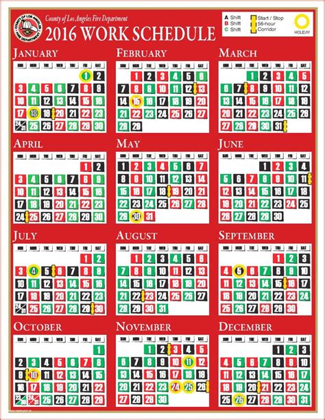 Printable Firefighter Shift Calendar 2021 Printable Word Searches