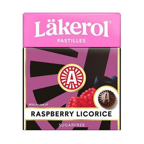 Läkerol Raspberry Licorice 25g Swedishproducts Online