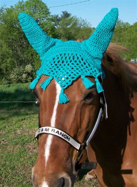 Crochet Horse Fly Bonnet Pattern Horse Fly Bonnet Etsy Crochet