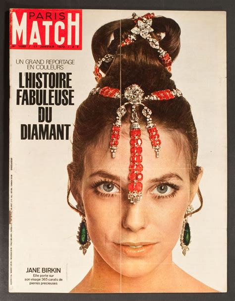 Paris Match French Vintage Magazine Jane Birkin Cover 17 January 1970 Ebay Jane Birkin