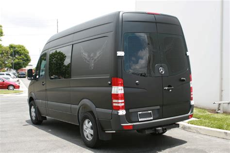 Sprinter Van With Custom Matte Black Wrap By Iconography Matte Black