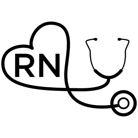 Rn Stethoscope Sticker